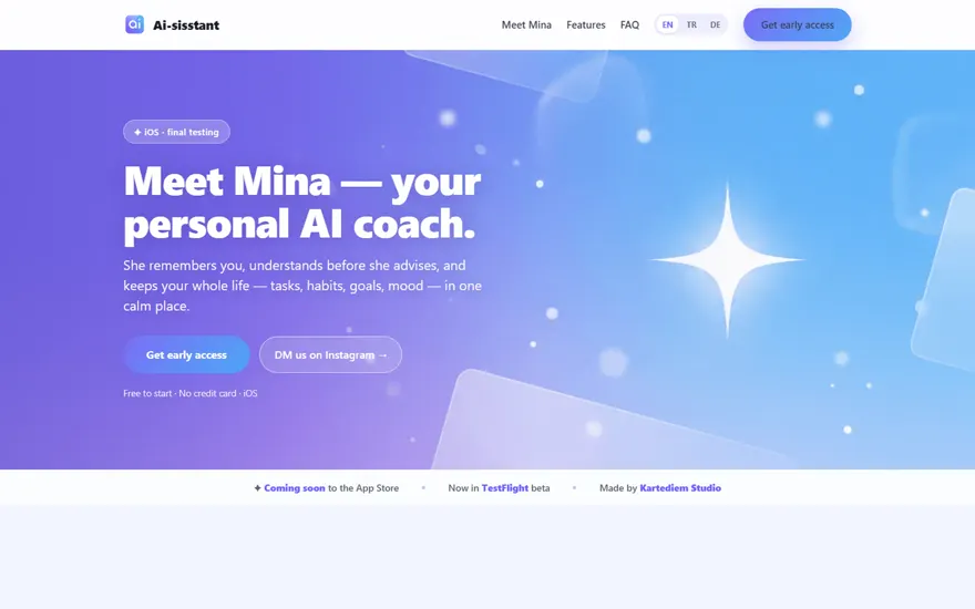 Ai-sisstant, eine App fürs Handy.